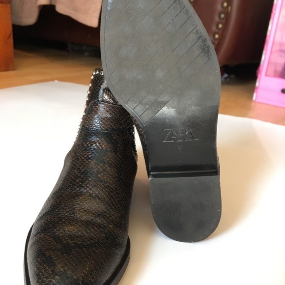 Zara snake skin print boot - Picture 4 of 5